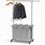 Laundry Cart with Hanging Rack