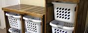 Laundry Room Basket Shelves