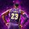 LeBron James Lakers Purple Wallpaper