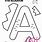 Letter a Craft Printable