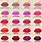 Lipstick Shade Chart