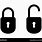 Lock and Unlock Symbol