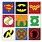 Logos of Super Heroes