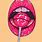 Lollipop Lips Art
