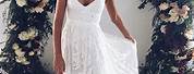 Long White Lace Beach Dress