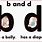 Lowercase B and D