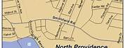 Map of North Providence RI