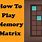 Memory Matrix Game