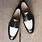 Men's Black and White Dress Shoes