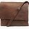 Men's Brown Leather Messenger Bag