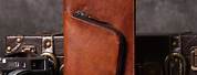 Men Leather Wallet Phone Case
