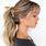 Messy Ponytail with Bangs
