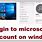 Microsoft Windows Account