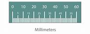Millimeter Ruler for Glasses Printable