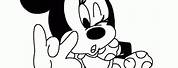 Minnie Mouse Line Art