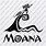 Moana Logo Black and White