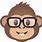 Monkey Nerd Emoji