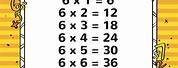 Multiplication 6 Times Table