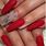 Nails Design Long Red