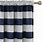 Navy and White Striped Curtains