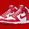 Nike Dunk High Red and White