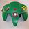 Nintendo 64 Green Controller