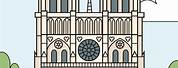Notre Dame Paris Easy Drawing