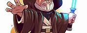 Obi-Wan Kenobi Cartoon Lightsaber
