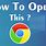 Open Chrome Browser