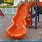 Orange Playground Slide