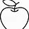 Outlined Apple