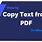 PDF Copy Text