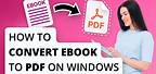 PDF to Ebook Software