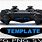 PS4 Controller Decal Template