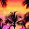 Palm Tree Sunset Love