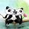 Panda Love Wallpaper