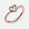 Pandora Rose Gold Heart Ring