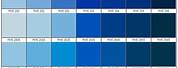 Pantone Light Blue Color Chart