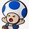 Paper Mario Blue Toad