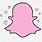 Pastel Pink Snapchat Logo
