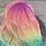 Pastel Rainbow Hair Color
