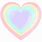 Pastel Rainbow Heart Clip Art