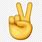 Peace Fingers Emoji