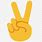 Peace Sign Emoji PNG