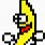 Peanut Butter Jelly Time Banana Pixel Art