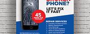 Phone Repair Buiness Monday Flyer Design