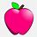 Pink Apple Cartoon