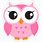Pink Baby Owl