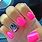 Pink Black and White Nail Designs