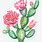 Pink Cactus Clip Art